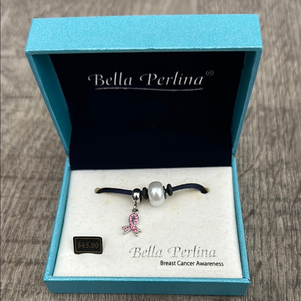 Bella Perlina Breast Cancer Awareness Charm